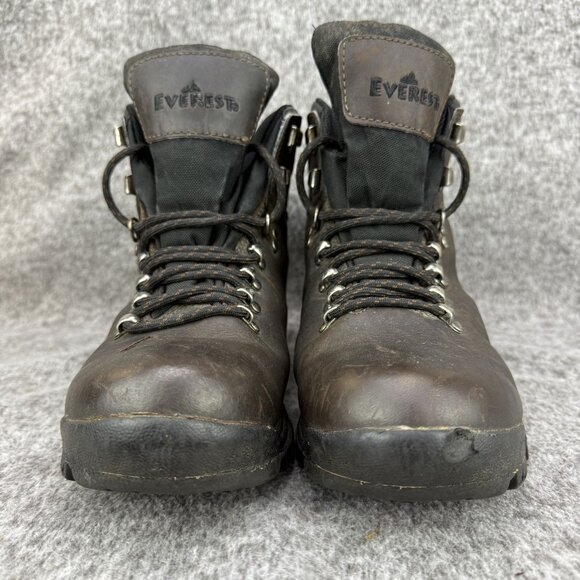 ✅Womens 9 Everest Brown Leather WP Soft Toe Hiking Boots Lace Up Trail Walking - Picture 5 of 16